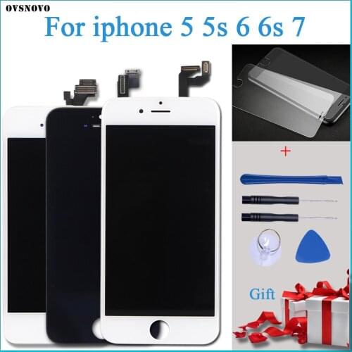 100% Test Work Touch Screen For iPhone 5 5s 6 6s 7 LCD display Digitizer Assembly Replacement Module For iPhone 6 Fast Shipping