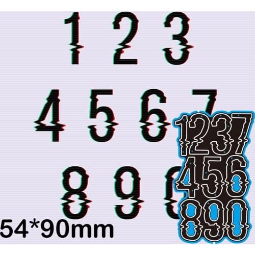 54*90mm Digital New Cutting Dies Scrapbook Decoration Embossing Paper Craft Album Card Punch Knife Mold