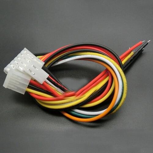 CH3.96 Single Head Wire Coloured Line Connection 2P 3P 4P 5P 6P 8P Terminal Cable 30cm The Other End Tin Plating 100pcs