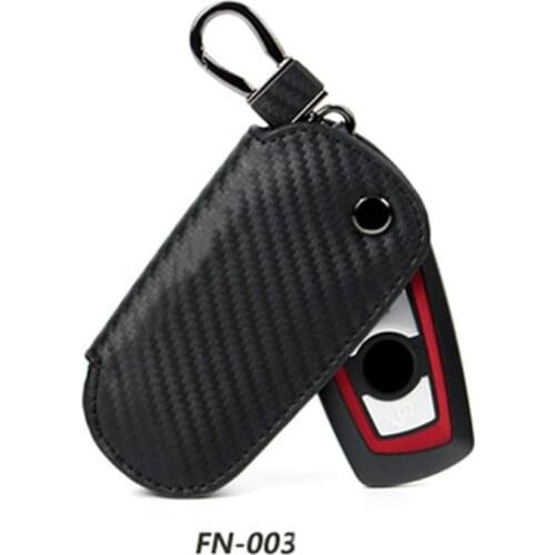 Carbon Fiber Genuine Leather Key Case shell For BMW Key Case Cover X1 X3 X5 X6 3 5 Series F10 F30 For Bmw Key Cover Car Styling