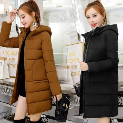 ENLU Coat Jacket Womens Hooded Warm Parkas Bio Fluff Parka Coat Hight Quality Female New Winter Collection Hot