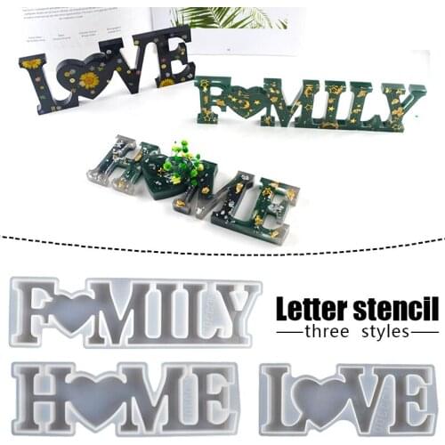 LOVE HOME FAMILY Resin Crystal Epoxy Mould Casting Silicone Mold Jewelry Making Tool DIY Crafts