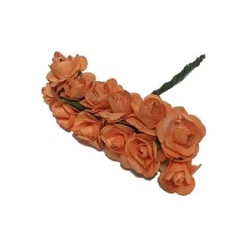 Artificial flower Rose Medium Size Orange 2cm * 2 cm1 Branch decoration artificial flower искусственный цветок