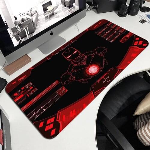 MRGLZY Able Mat Best Seller Mouse Pads Keyboard Rest Mousepad Computer Mat Gaming Accessories Iron Man Jarvis Desk Mats