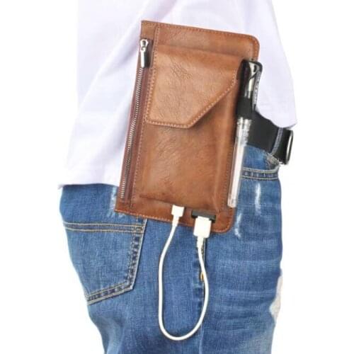 Hook Loop Waist Belt Pouch Phone Leather Case For Huawei Mate 20 Pro/Mate 20 RS Porsche Design,Enjoy 9,P Smart (2019),nova 4