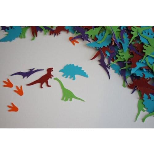 Colorful Dinosaur birthday Confettis Table Scatter baby bridal shower bachelorette engagement party decorations