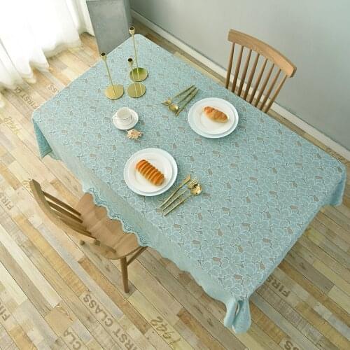 Lace Gauze Tablecloth Dining Table Linen Cloth Cover for Parties