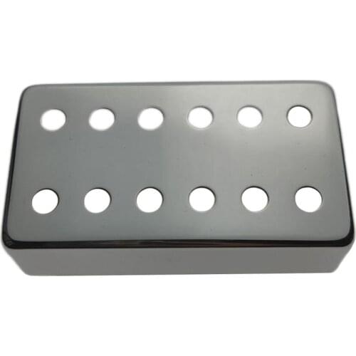 1pc Brass Pickup Cover 12 Hole 50mm For Guitar Accs Chrome