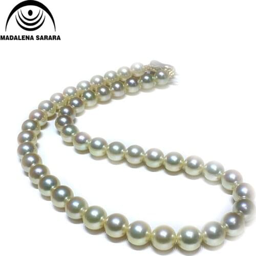 MADALENA SARARA AAAA Seawater Pearl Saltwater Pearl 7-8mm Gold Color Mixed Fine Luster Southsea Pearl And Akoya Tahitia