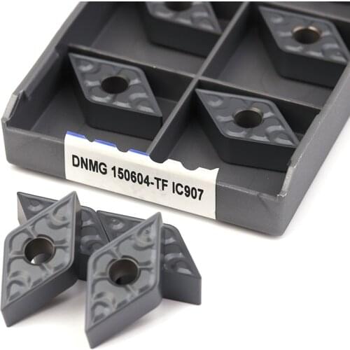 10pcs DNMG150608 TF IC907 External Turning Tools Carbide insert DNMG 150608 Lathe cutter Tool of Lathe tool turning insert