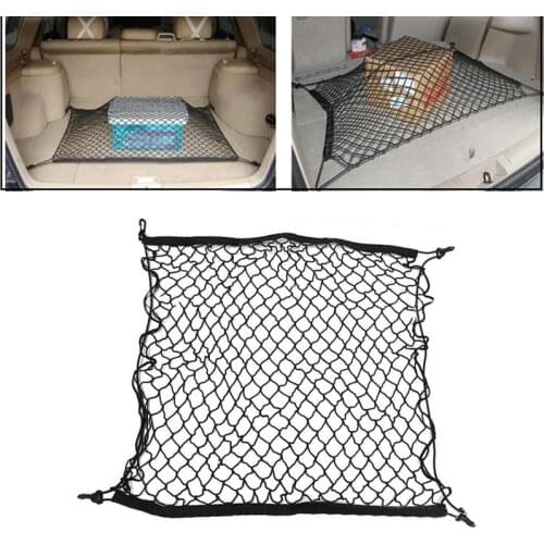 For Kia Sportage Rio 3 Rio 4 CEED Sorento Cerato Soul Auto Care Car Trunk Luggage Storage Cargo Organiser Nylon Elastic Mesh Net
