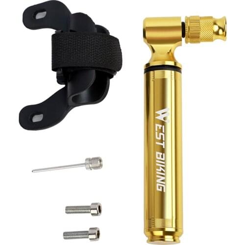 Portable Mini Bike Pump - Universal Fits Presta and Schrader, High Pressure 160 PSI, Includes Mount Kit