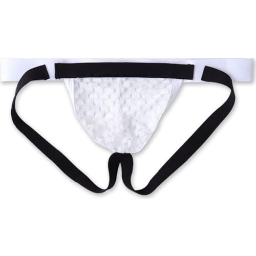Mesh Jockstrap Mens Underwear Mens Back Hollow Small Fishnet G-String Briefs See-Through Underpants Bulge Pouch Panties A30