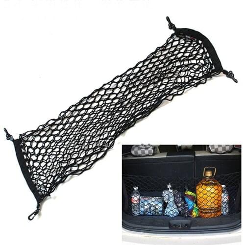 90*30 car trunk net bag luggage net car storage net storage bag Mesh Cargo Net Hook Pouch Holder for Bag