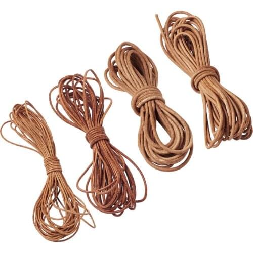 5m/set 1mm 1.5mm 2mm 3mm Cowhide Leather Cord Leather Jewelry Cord DIY Bracelet Findings Rope String For Jewelry Making