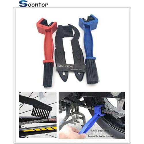 Motorcycle bike Chain Gear Scrubber Cleaner Brush Tools For SUZUKI GSF600 Bandit GS1000 GS500E GS550M GSX1100F Katana