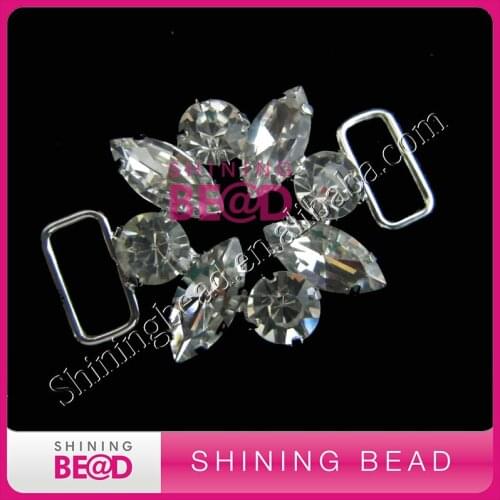 Shimmer diamante rhinestone connector for bikini,heaband,garment,free shipping,shiny bead rhinestone connector