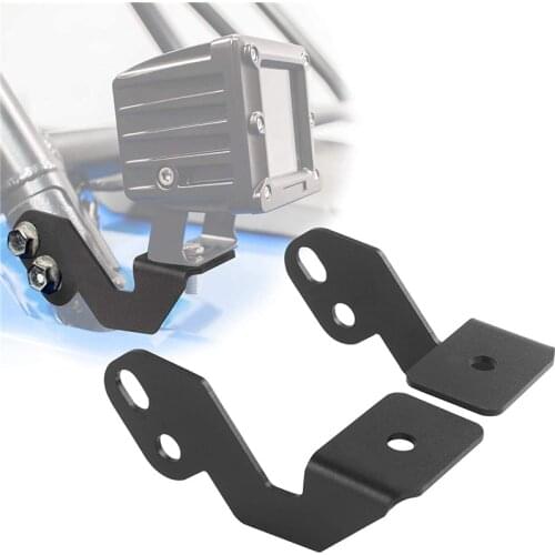 A-Pillar LED Spot Work Light Mounting Brackets for Jeep 2014-2018 Polaris RZR XP 1000 and 2015-2018 RZR 900 S900 S1000 EPS-1 Set