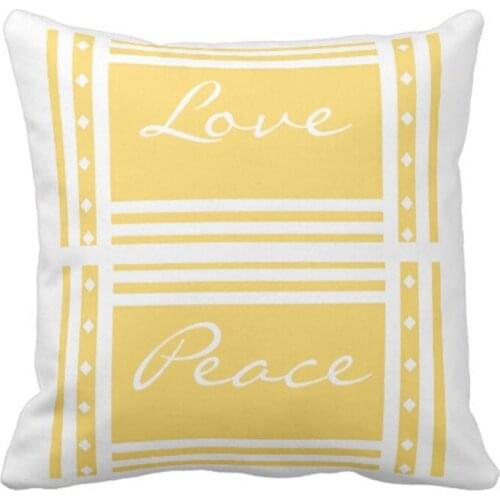 Inspirational Faith, Hope, Love, and Peace pillow case