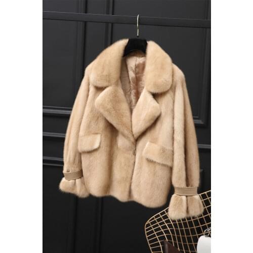 Mrs Fly 2021 season promotion a mink fur sable young female mink fur locomotive short coat