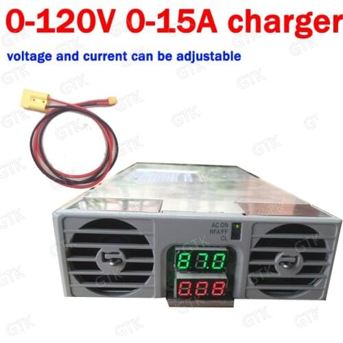 LTO lifepo4 lithium 0 - 120V 0-15A 1800W Adjustable battery charger 24V 36V 48V 15A 20A 30A 50A 60A 42V 60V 72V 84V 25A charger