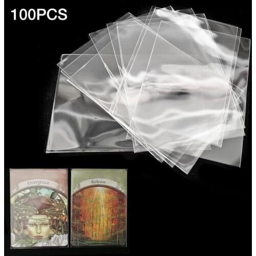 100Pcs Protector Card Sleeves Magic Board Game Tarot Case Three Kingdoms Poker Cards Protector Protective Case 6.2X10.5cm