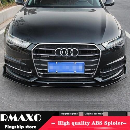 For Audi A6 ABS Rear Bumper Diffuser Protector For 2017-2019 Audi A6 Body kit bumper rear Front shovel lip rear spoiler