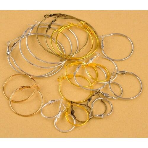 200pcs mixed size and colors DIY Earring Findings Earrings Clasps Hooks Fittings DIY Jewelry Making Accessories Hook Earwire