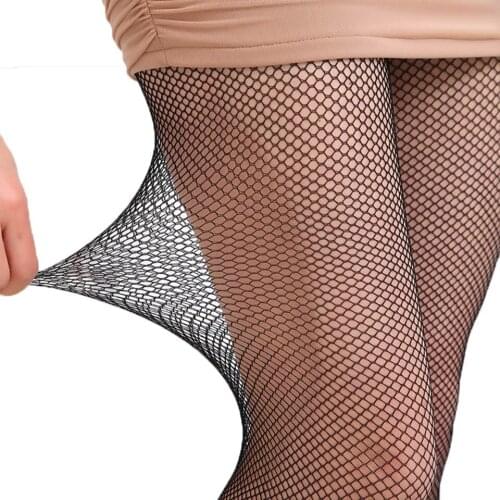 Women Mesh Sexy Pantyhose Fishnet Tights Fetish Collant Fantasia Hosiery Temptation Strumpfhose Femme Pantimedias