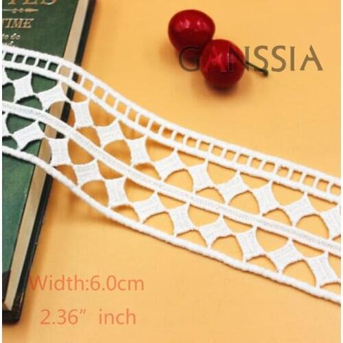 1yrd/lot Width:6.0cm Water soluble Vintage Geometric Embroidery Lace DIY For Kids Clothing Accessories Sewing Laces (ss-979