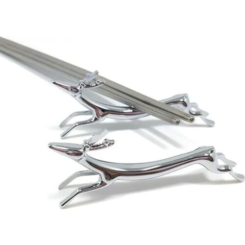 Chopstick Rest Deer Shape Zinc Alloy Exquisite Chopsticks Holder Kitchen Supplies 1Pc