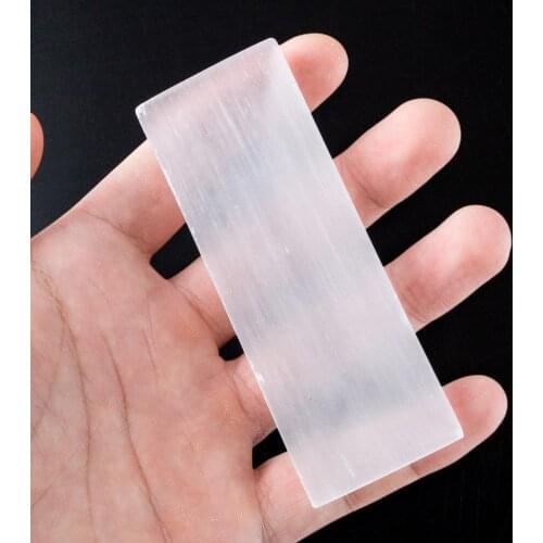 3pcs Selenite Sticks 10cm White Quartz Gypsum Crystals Natural Chakra Stones Healing Sticks