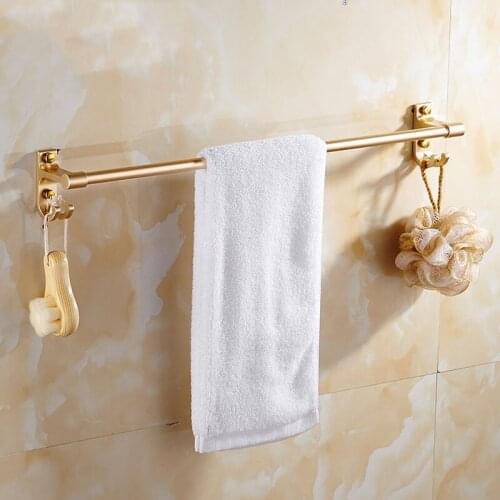 4 Colors Space Aluminium Bathroom Towel Bar Single Towel Bar Towel Rail Holder Hanger