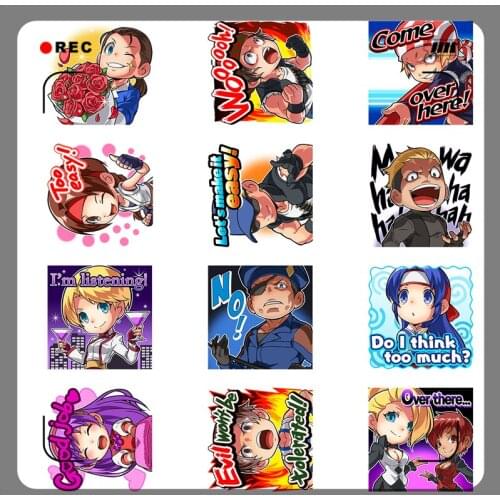 40 Anime cute warrior evil Paper Sticker Decoration DIY Ablum Diary book Scrapbooking Label Sticker Kawaii Stationery