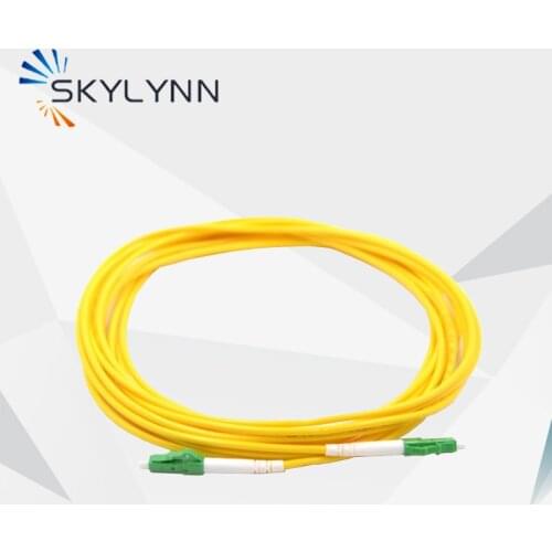 50pcs/bag,Skylynn fiber optic patch cord LC/APC-LC/APC Single Node G652D Simplex 2.0mm Yellow LSZH Jacket 1M 2M 3M 5M