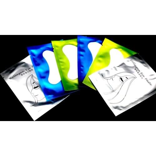 50pcs Eyelash Extension Paper Patches Lint Free Under Eye Gel Pad Grafted Eye Stickers Collagen Graft Eyelashes Gel Patch Lashes