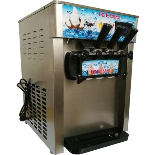 18L/H Frozen Yogurt Ice Cream Maker with LCD Display Commercial Soft Serve Ice Cream Machine