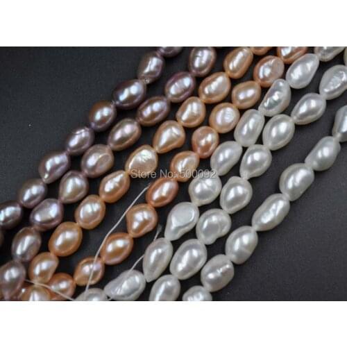 Wholesale 30 strands 7-8mm Baroque freshwater multicolor pearl