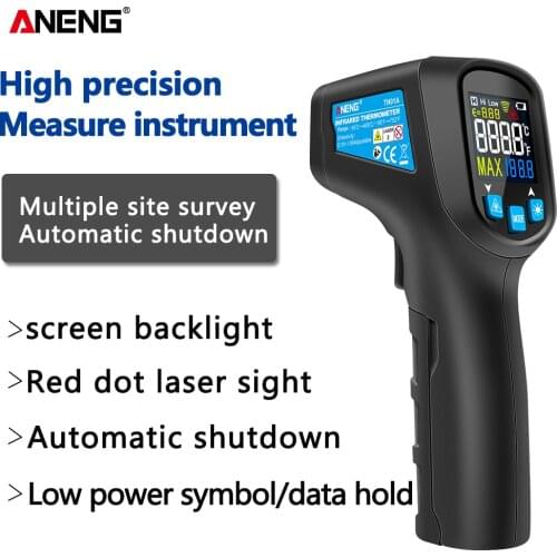 TH01A/TH01B Temperature Tester Digital infrared Thermometer IR laser Sensor Gun No Contact Thermometre -50~600C Meter Pyrometer