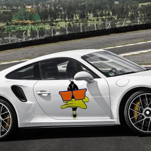 EARLFAMILY 43cm X 32.4cm for Glasses Old Duck Car Decals Motorcycle Car Stickers Laptop Occlusion Scratch Decal Waterproof
