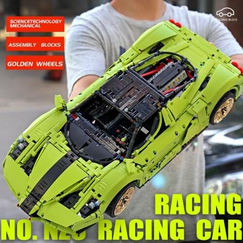 MOULD KING Electric Super Racing Car The 1:8 Car Model Building Blocks Assemble kit Kid Educational DIY Toys Christmas Gifts