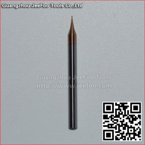 MA-0.5mm imported tungsten steel four flutes sprial blade tools with coating/flat end mill bit with coating