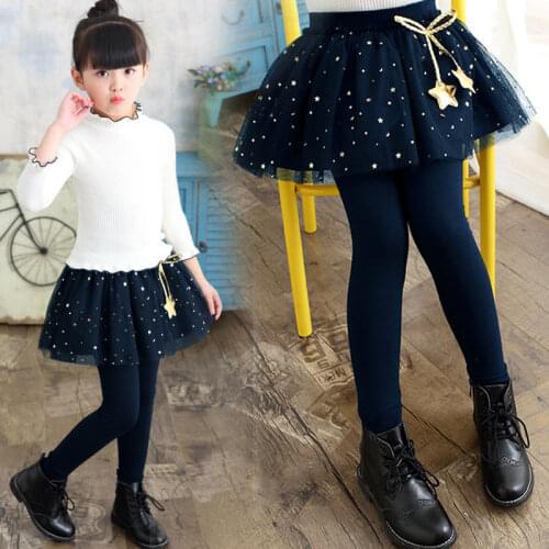 2020 New Autumn winter Girl Legging Skirt-pants Cake skirt baby leggings Children'Girls thick Skirt pants for kids 2-12 years