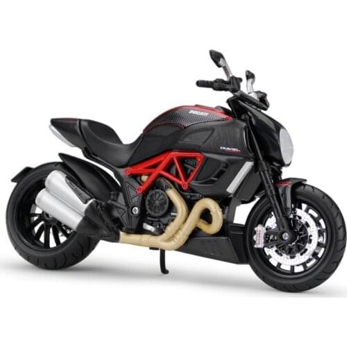 Maisto 1:12 Diecast Diavel Carbon Red Sport Motorbike High Simulator Alloy Metal Motorcycle Road Racing Model