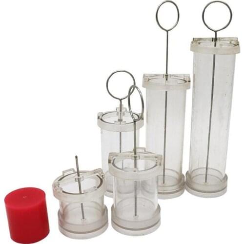 4/6/8/10cm DIY Cylinder Pillar Candle Handmade Craft Making Mold Mould Tool Set