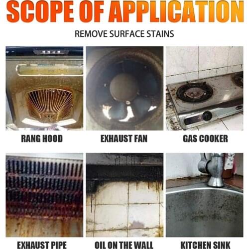 Kitchen Degreaser Removes Kitchen Grease Grime Oil Stain 30/50/100ml Optional GQ