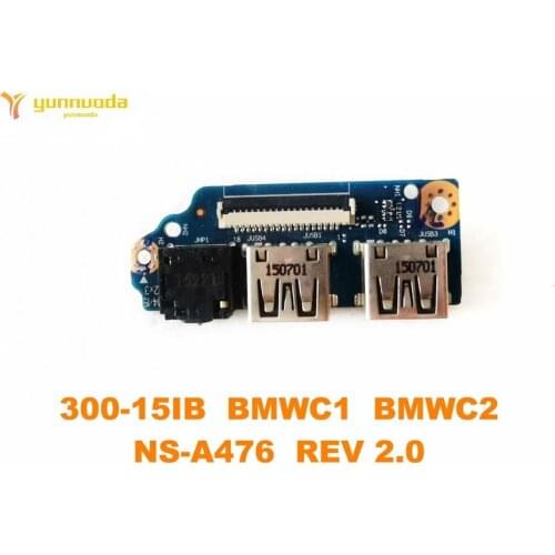 Original for lenovo IdeaPad 300 300-15 300-15IBR USB board Audio board 300-15IBR BMWC1 BMWC2 NS-A476 tested good free shippig
