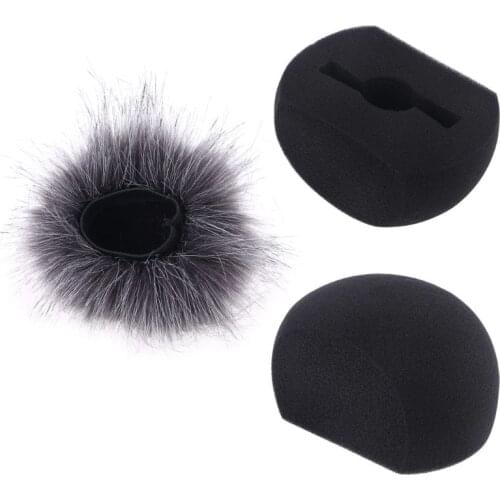Foam Mic Wind Cover Furry Windscreen Muff for ZOOM H5 H6 Recorder Microphone Dropshipping