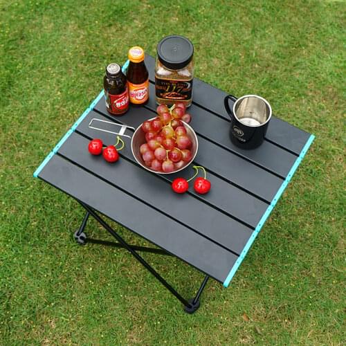 Portable Folding Camping Table Aluminum Alloy Foldable Picnic Tables Outdoor Desk Barbecue Table Hiking Traveling Table