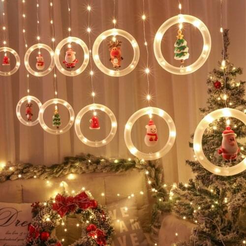 USB Window Curtain Fairy Lights LED String Lights New Year Christmas Decoration Christmas Tree Pendant Light Home Room Decor